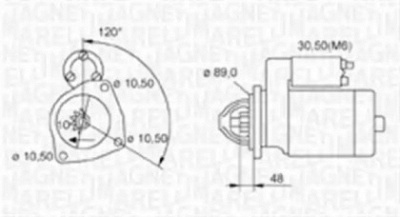 MAGNETI MARELLI 063720031010 - Стартер